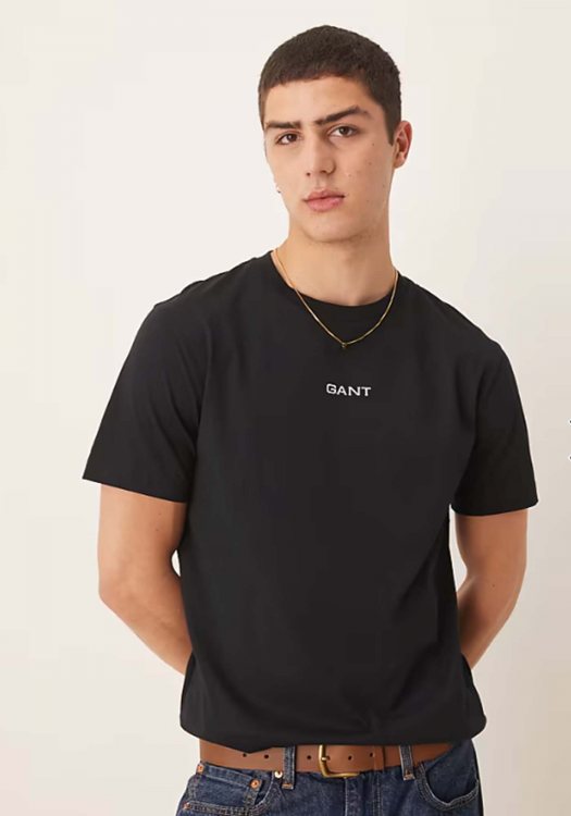 GANT Μπλούζα Small Graphic - 2003405 005 Black