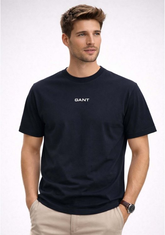 GANT Μπλούζα Small Graphic - 2003405 433 Evening Blue