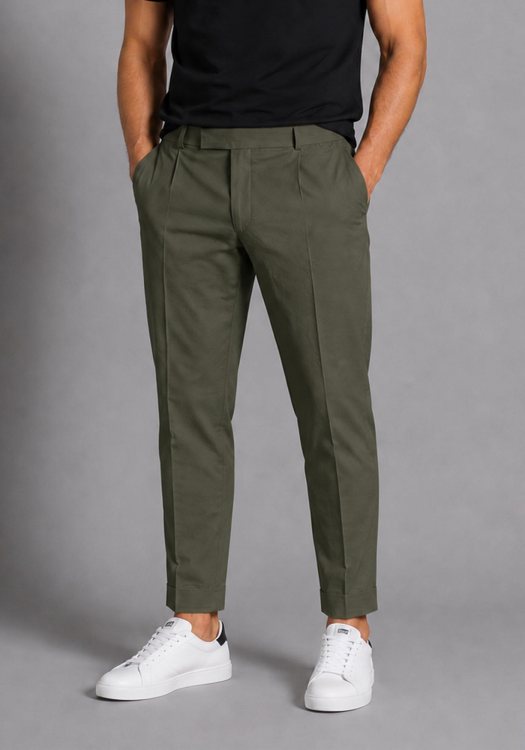 Karl Lagerfeld Παντελόνι Κουστουμιού  Neat - 255080 552037 580 Khaki
