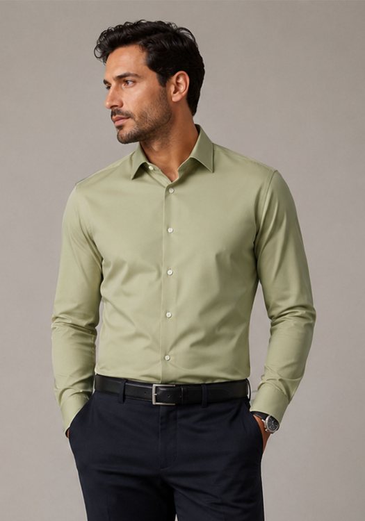 BOSS Πουκάμισο Hank - 50555747 254 Dark Beige