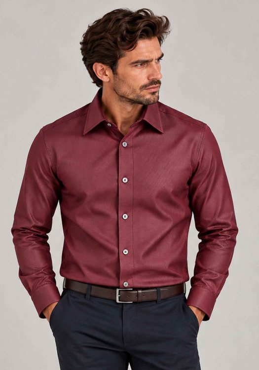 BOSS Πουκάμισο H HANK - 50560628 641 Open Red