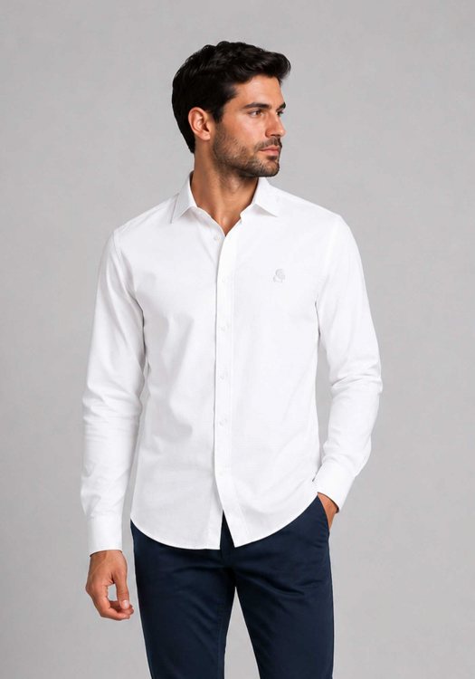 Karl Lagerfeld Πουκάμισο Iconic - 605192 563784 10 White