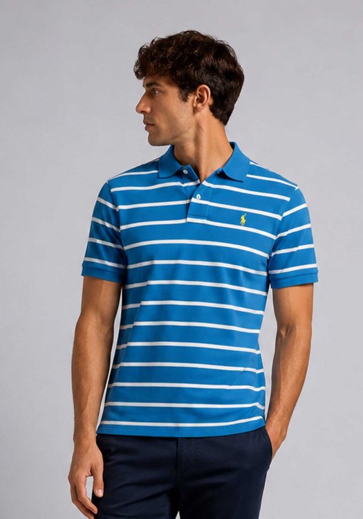 φοτο Polo Ralph Lauren Μπλούζα Basic - 710594691 002 Blue