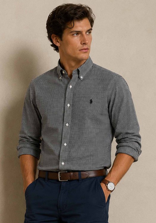 Polo Ralph Lauren Πουκάμισο Check  - 712623623 003 Black White