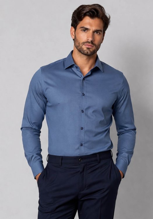 Guy Laroche Πουκάμισο Basic - GLFS18286 /SL 7 Dark Blue