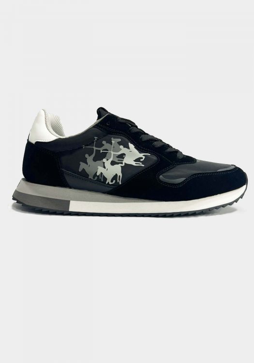 La Martina Trainers της σειράς Suede - LFM2352.041.A70.A4 Black