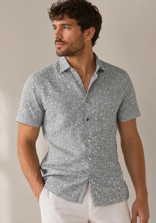 IKKS Men Πουκάμισο Fin - M112283 21 Grey