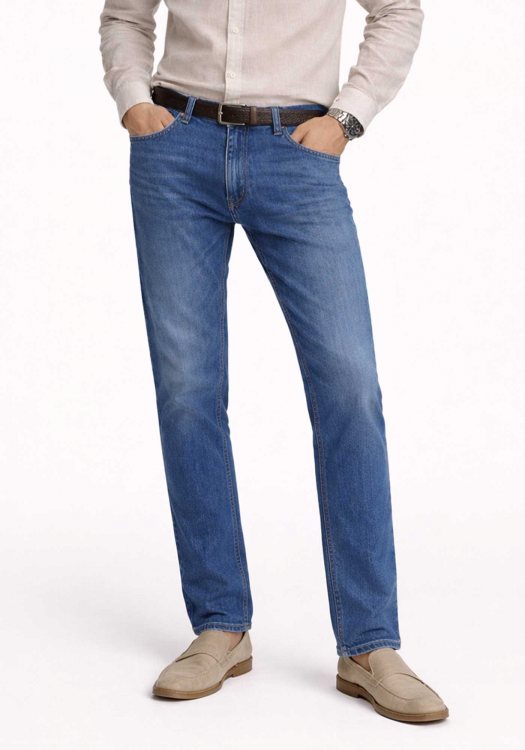 Trussardi Jeans Denim Παντελόνι - MJ380D74 0DI Blue SW Fadi