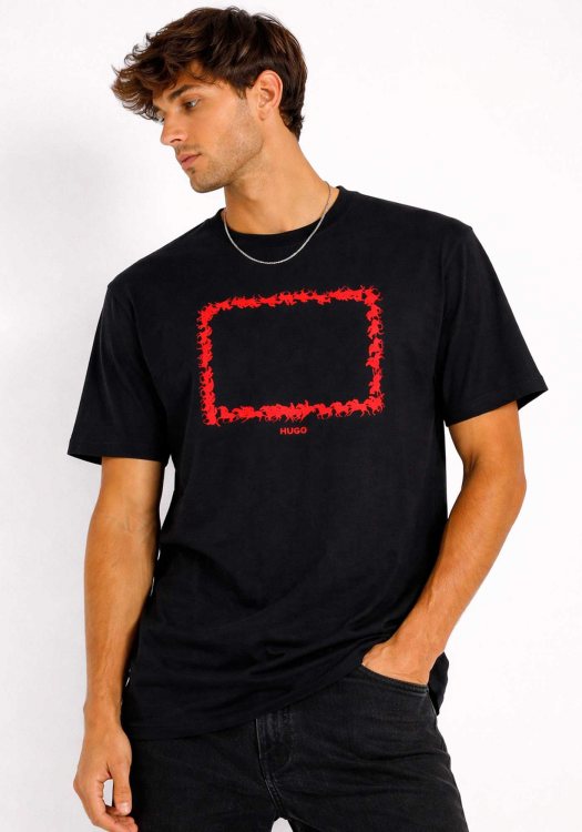HUGO Κοντομάνικη T-shirt Duhorse - 50557684 001 Black