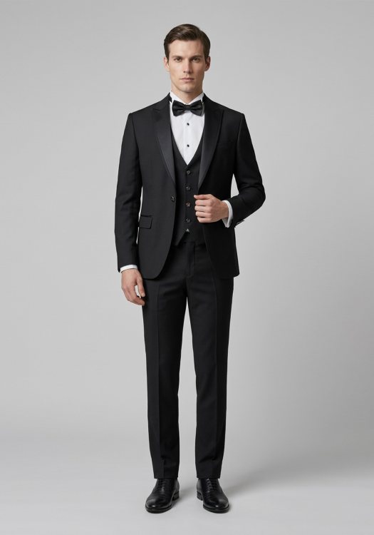 V1969 3 Pieces Κοστούμι Adriano - 07.37.ADRIANO Black