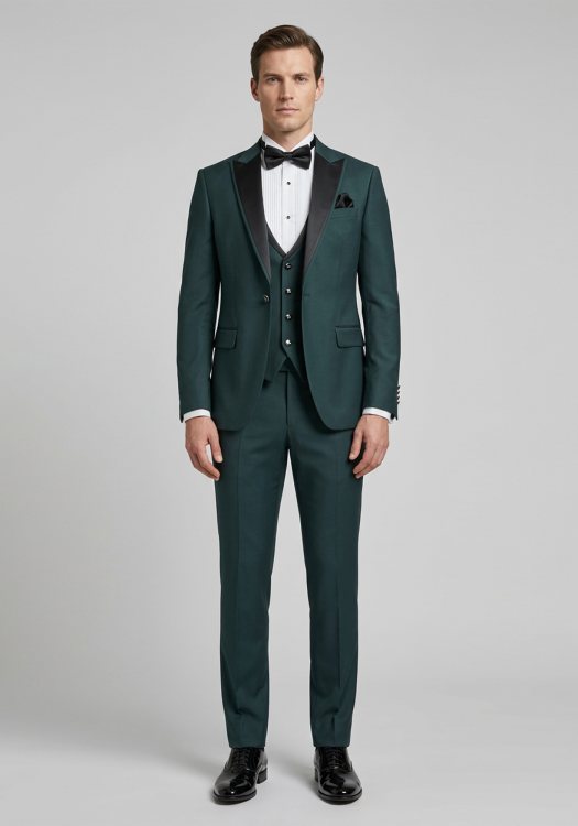 V1969 3 Pieces Κοστούμι Adriano - 07.37.ADRIANO Green