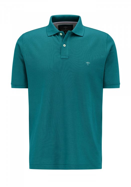 Fynch Hatton Basic Polo Μπλούζα Supima 1120 1700  - Caribbean Blue