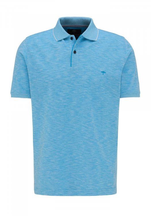 Fynch Hatton Polo Μπλούζα σε Regular Fit - 1120 1750 1667 Crystalblue