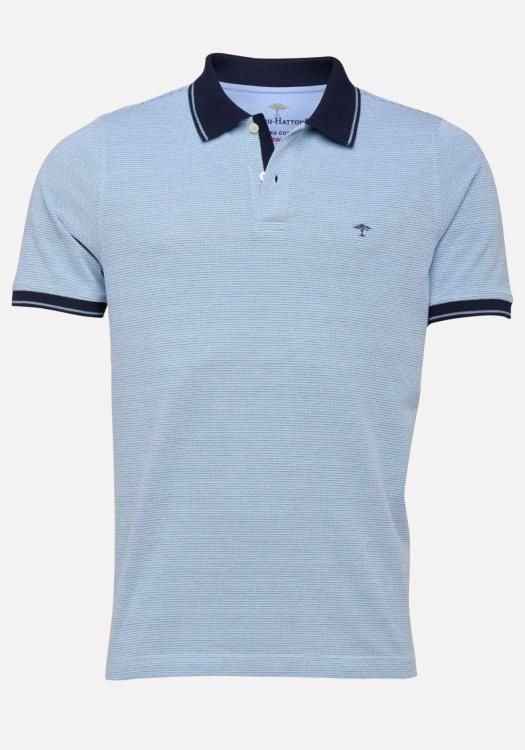 Fynch Hatton Polo Μπλούζα της σειράς Supima Cotton - 1122 1706 1621 Soda
