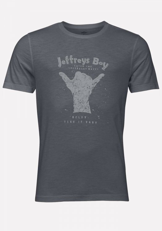 Fynch Hatton Κοντομάνικη T Shirt της σειράς Organic - 1122 1842 970 Asphalt