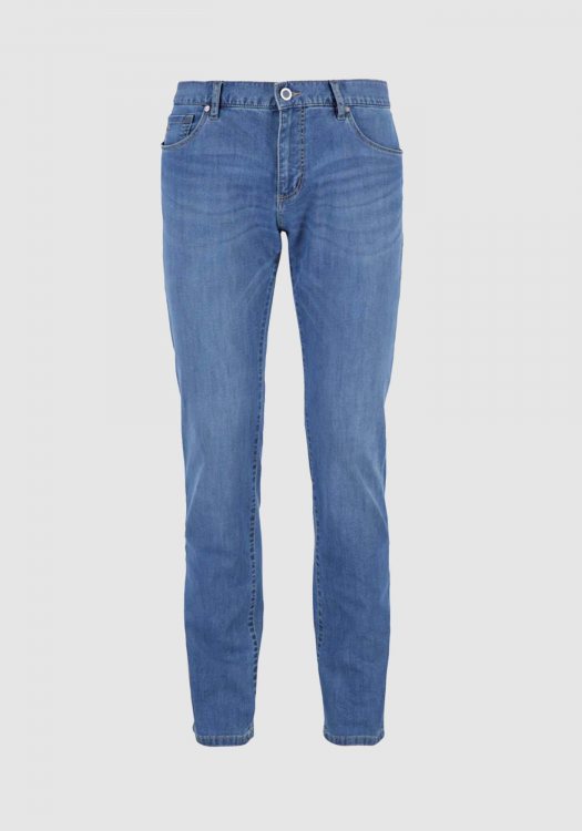Fynch Hatton Jean Παντελόνι της σειράς Durban - 1122 2951 645 Mid Blue