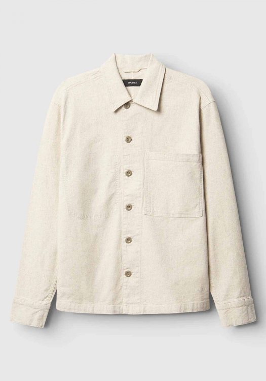 GABBA Overshirt της σειράς Scandi Hemp - 11344 0806 Sand