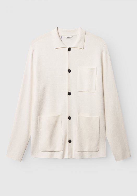 GABBA Πλεκτή Ζακέτα της σειράς Blanko Cardi - 11809 002  Off White