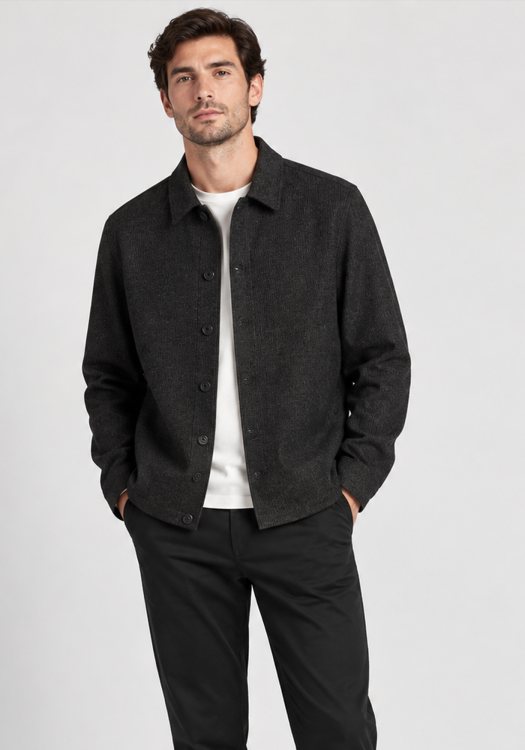 GABBA Overshirt GABtogger Zaffe - 12104 9900 Dark Grey