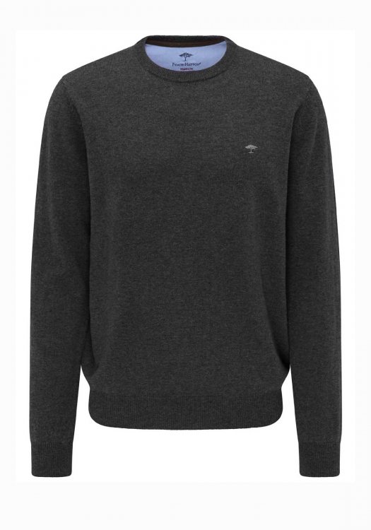 Ανδρική Pullover σε κανονική γραμμή Wool/Cashmir - Anthra 979