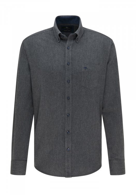 Fynch Hatton Πουκάμισο της σειράς Supersoft Cotton - 1221 7000 7001 Anthra