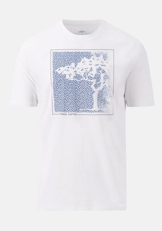 Fynch Hatton T Shirt της σειράς Tree Print - 1403 1800 802 White