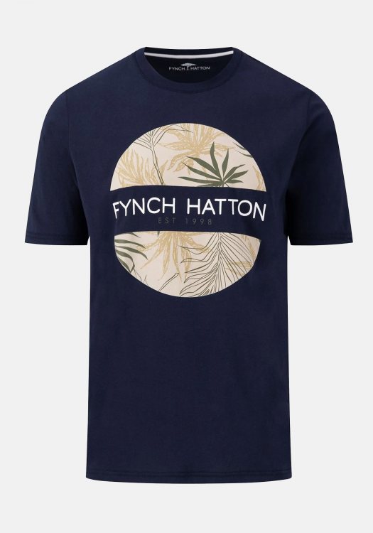 Fynch Hatton T Shirt της σειράς Jersey - 1404 1803 685 Navy