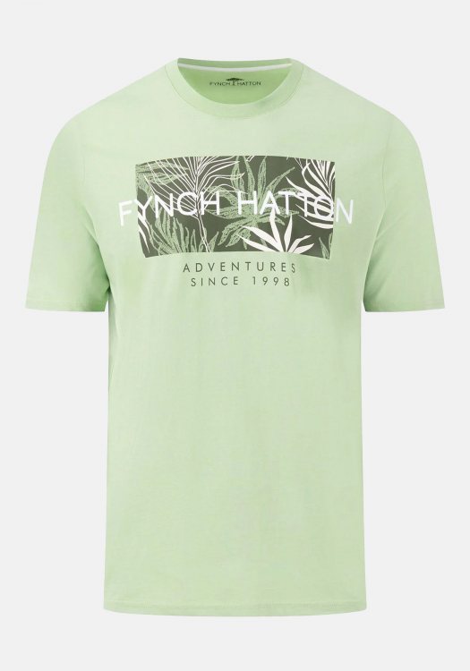Fynch Hatton T Shirt της σειράς Jersey - 1404 1803 715 Soft Green