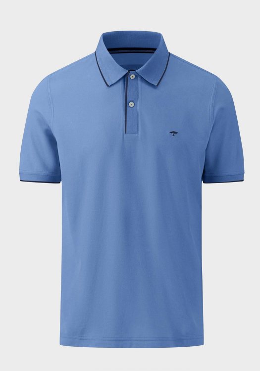 Fynch Hatton Polo Μπλούζα της σειράς Supima - 1413 1702 604 Crystal Blue