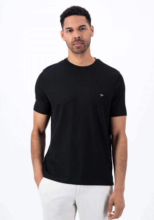 Fynch Hatton Μπλούζα της σειράς Pique - 1413 1707 999 Black