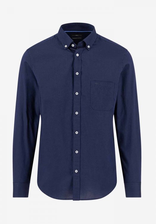 Fynch Hatton Πουκάμισο της σειράς Texture - 1508 5000 685 Navy