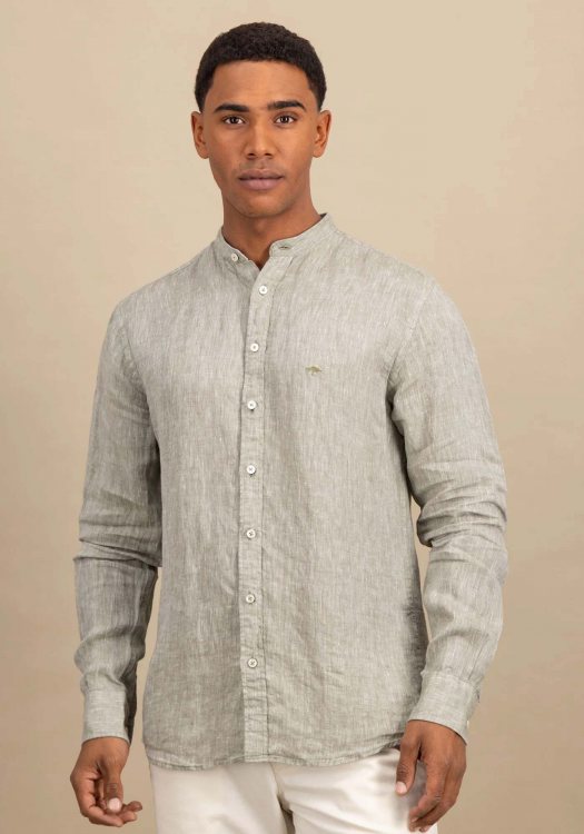 Fynch Hatton Πουκάμισο της σειράς Linen - 1513 6008 729 Olive