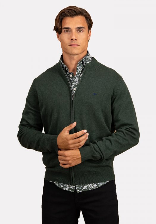 Fynch Hatton Ζακέτα της σειράς Cardigan Zip - 1514 212 737 Gark Ivy