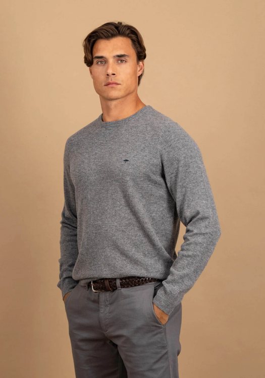 Fynch Hatton Πλεκτή Mπλούζα Merino - 1614 800 936 Steel