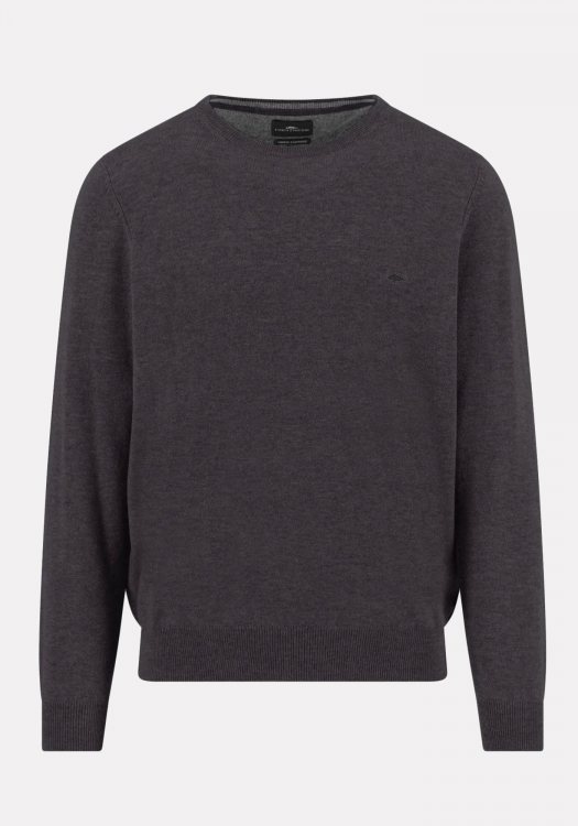 Fynch Hatton Πλεκτή μπλούζα της σειράς Merino cashmere - 1514 800 998 Charcoal 