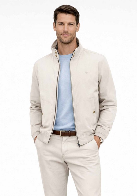 Fynch Hatton Jacket Harrington - 1602 2602 828 Cement