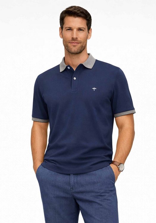 Fynch Hatton Polo Contrast - 1603 1703 685 Navy