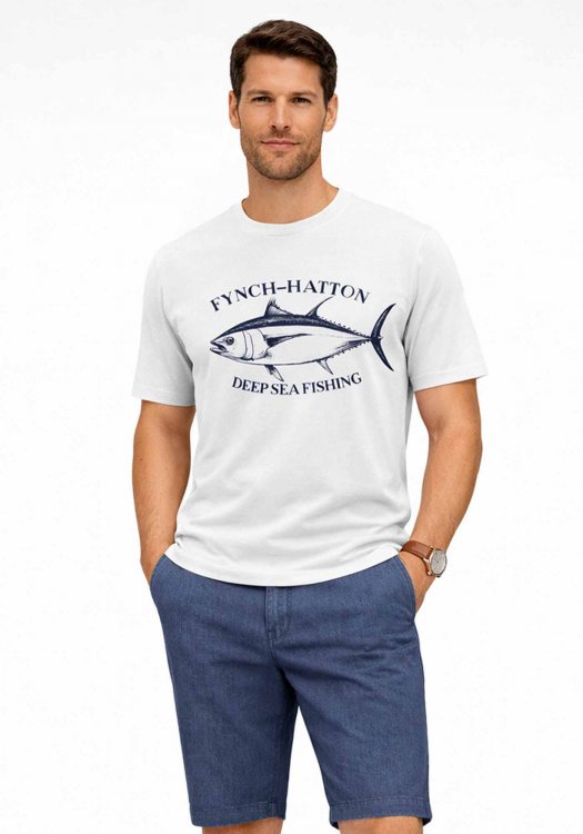 Fynch Hatton T Shirt Jersey - 1603 1310 824 New Offwhite