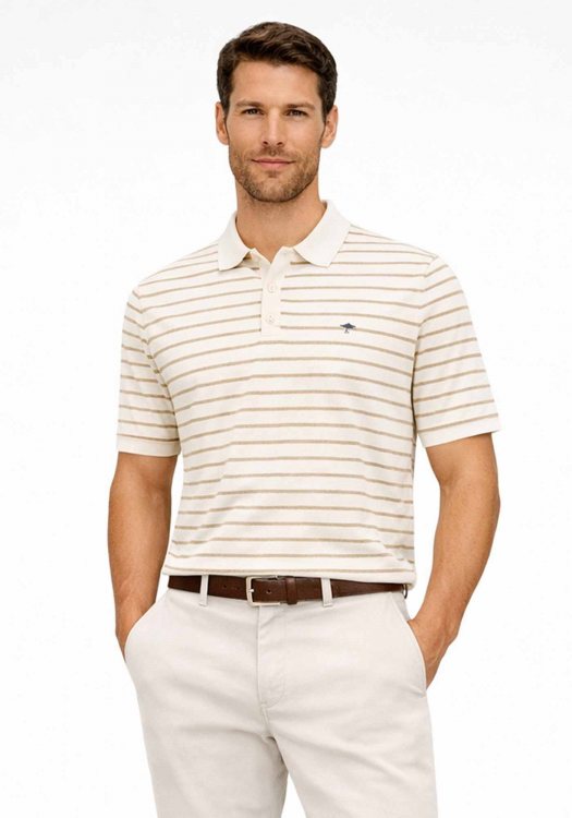 Fynch Hatton Polo Μπλούζα Stripe - 1603 705 824 New Offwhite