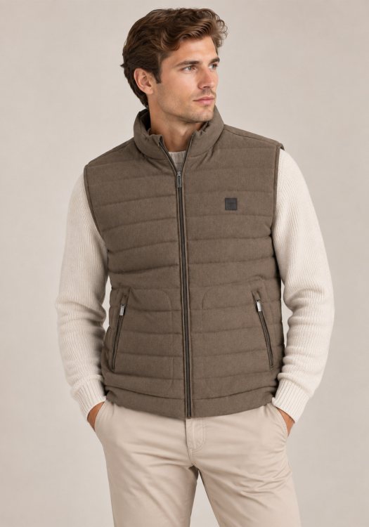 Fynch Hatton Αμάνικο Melange Vest - 1609 2523 860 Earth