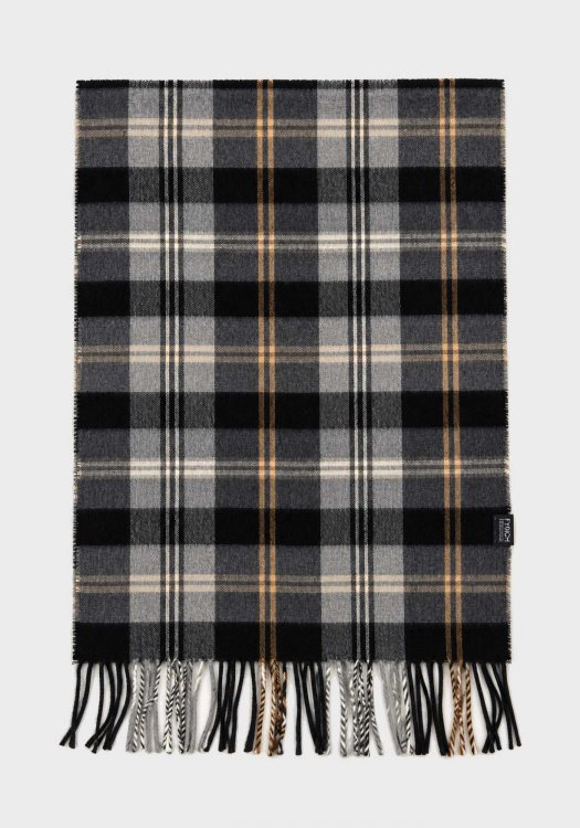 Fynch Hatton Κασκόλ Soft Check - 1609 0520 998 Charcoal