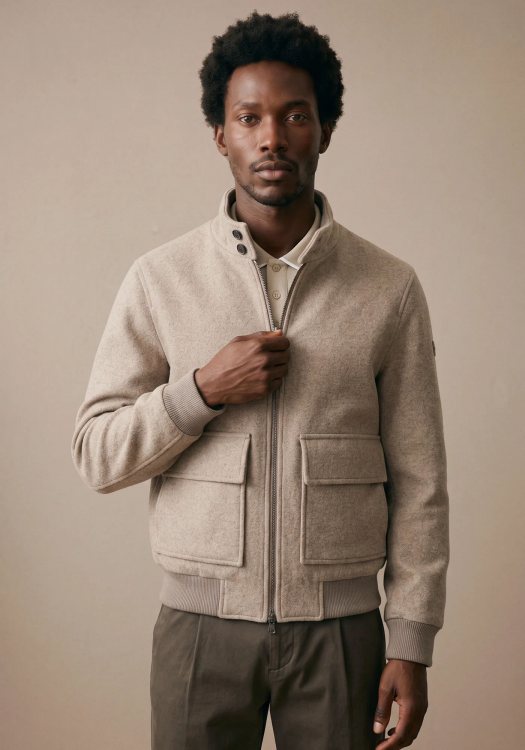 Fynch Hatton Μπουφάν Harrington - 1610 2402 864 Taupe