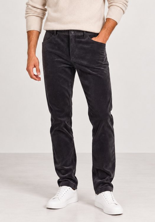 Fynch Hatton Chino Corduroy - 1610 2423 998 Charcoal