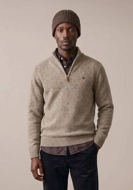 Fynch Hatton Sweater  Troyer - 1610 346 848 Clay