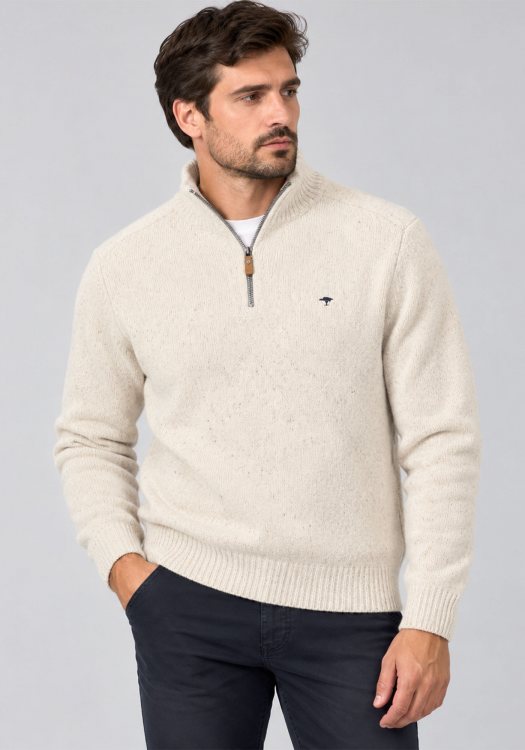 Fynch Hatton Sweater  Troyer - 1610 346 829 Snow White
