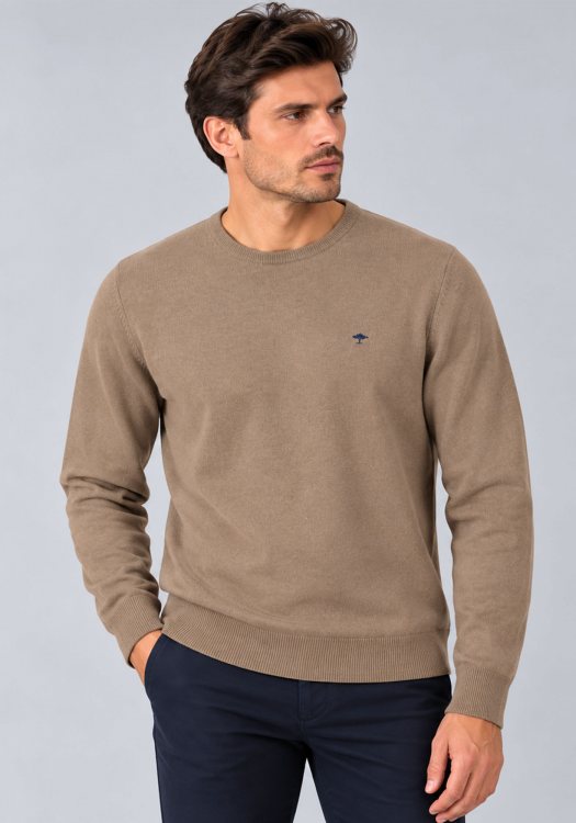 Fynch Hatton Πλεκτή Mπλούζα Merino - 1614 800 864 Taupe