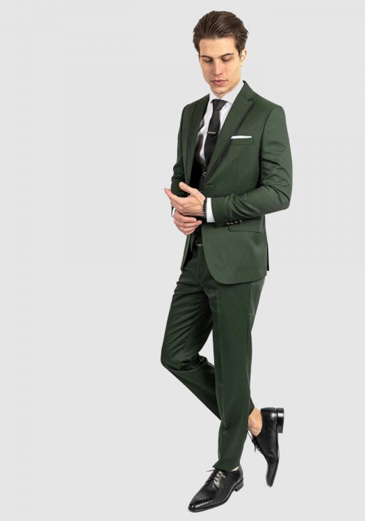 Fragosto Smokin της σειράς Suit - TUX1784 Green 