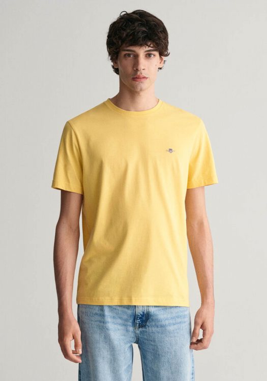 GANT Κοντομάνικη Μπλούζα της σειράς Shield - 2003184 726 Dusty Yellow