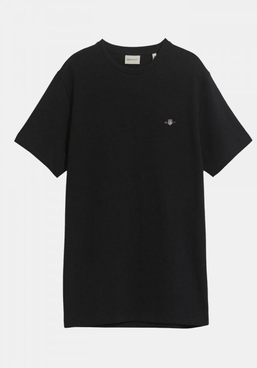 GANT T Shirt της σειράς Texture - 2003304 005 Black