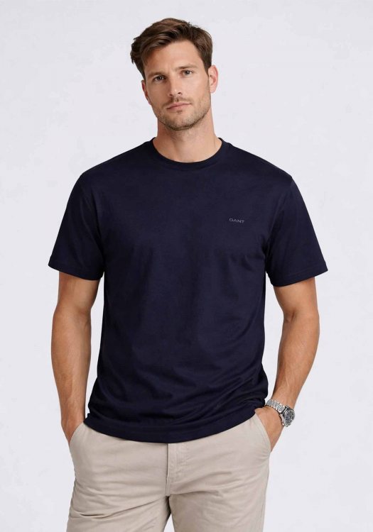 GANT Μπλούζα Texture Stripe - 2003400 433 Evening Blue